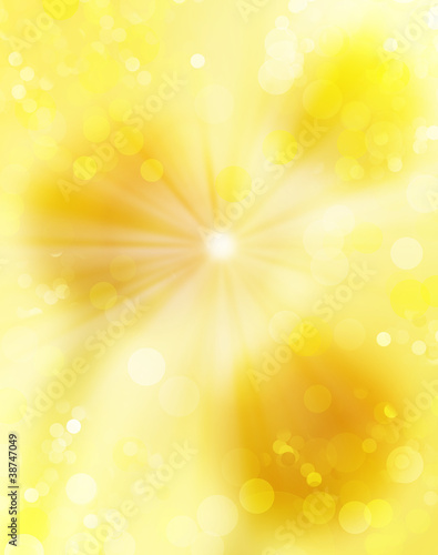 Gold blinking background. Holiday abstract light texture