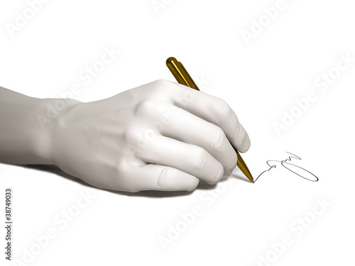 Writing hand