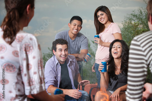 Canvas Print Friends Get Together