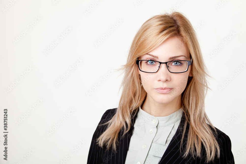 Young beautiful businesswoman