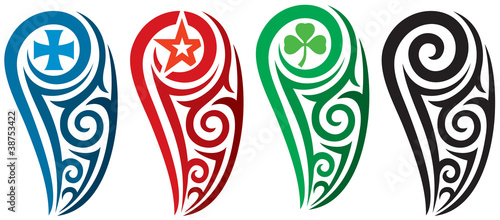 shoulder tribal tattoo design