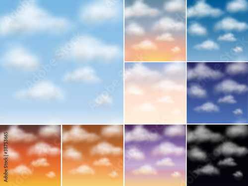 realistic cloudy sky
