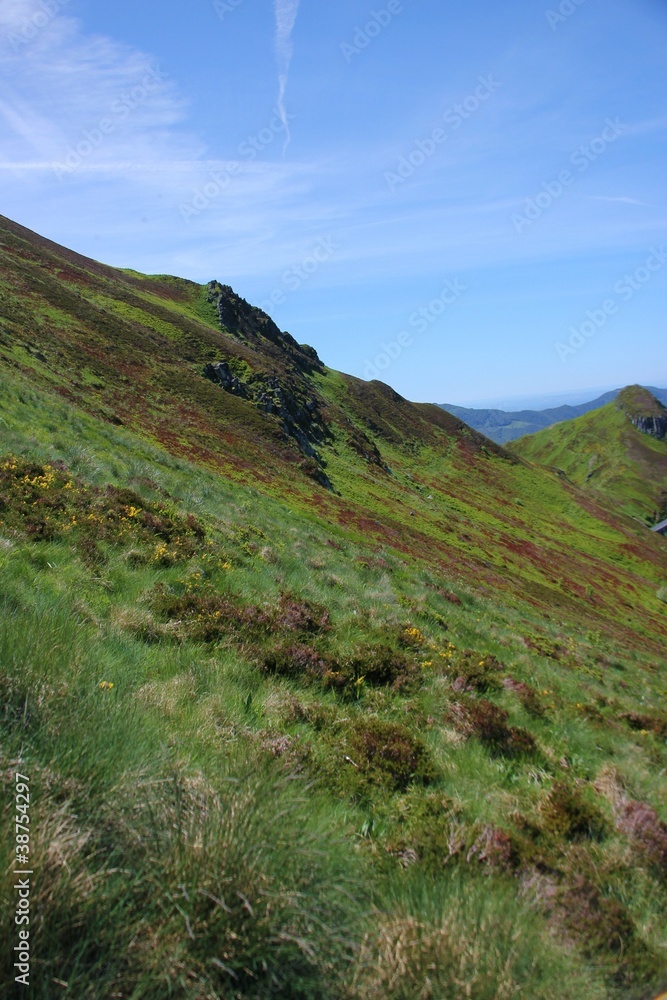 Fototapeta premium crêtes en Auvergne.