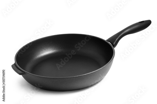 pan black frying isolated on white background