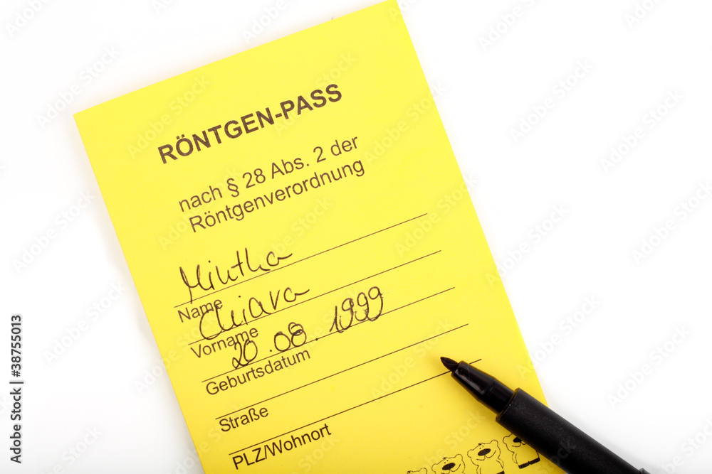 Röntgenpass Röntgenpass