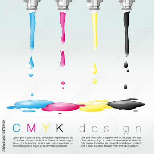 CMYK design - place for text - vector file