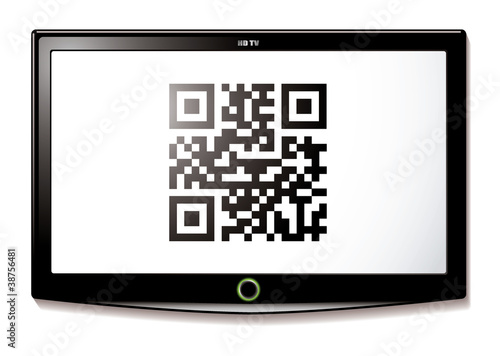 LCD TV QR code scan