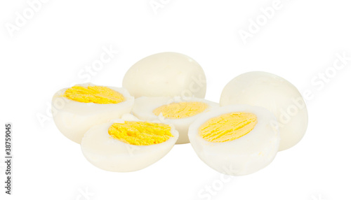 Boiled eggs isolated