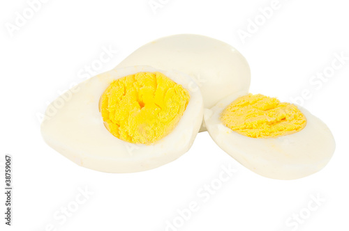 Boiled eggs isolated