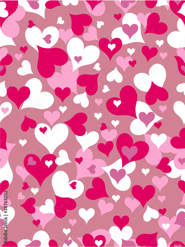 Seamless hearts textured background Seamless hearts textured background