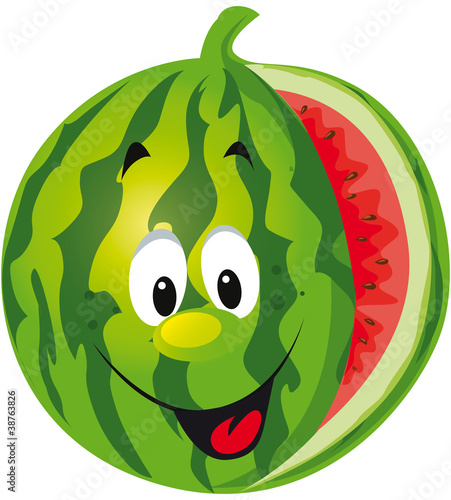 happy melon cartoon