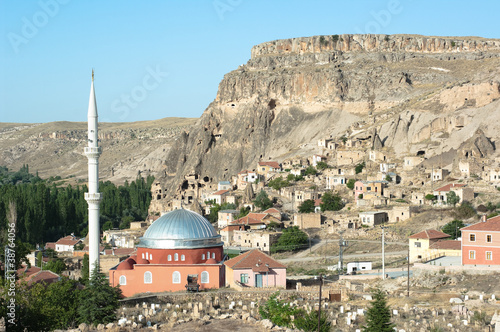 Mosque And Village In Cappadocia - Turkey photo