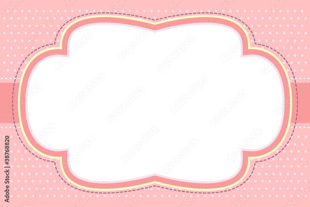 Ornate Pink Bubble Frame