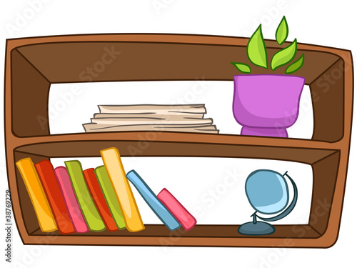 Cartoon Home Furniture Book Shelf