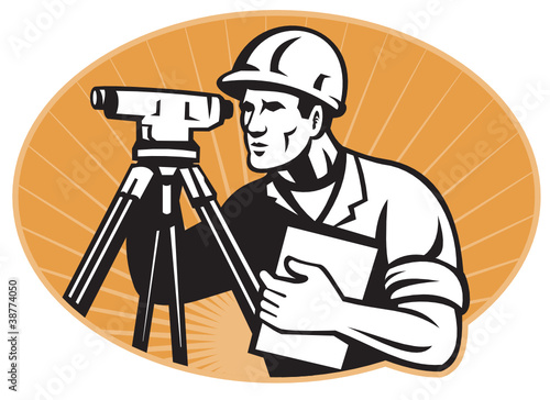 Surveyor Engineer Theodolite Total Station