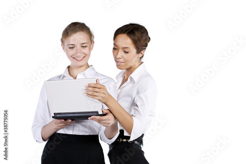 Image of business women working at meeting