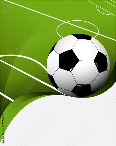 Abstract football background with playing field