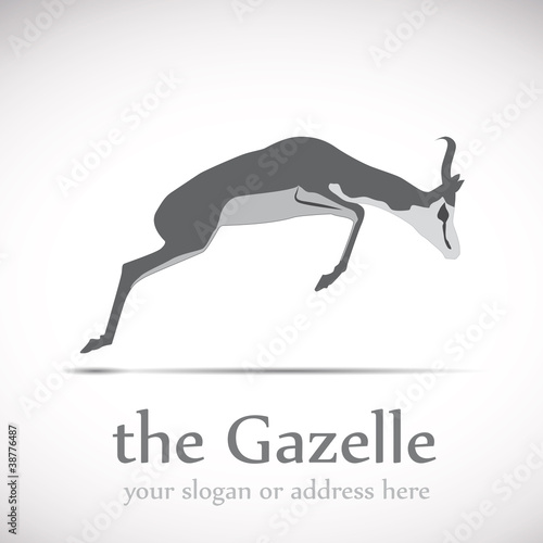 Logo gazelle in Africa # Vector