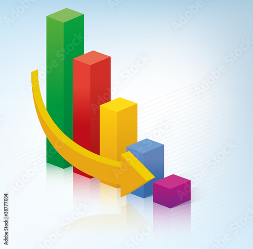 Diagramma ribasso photo