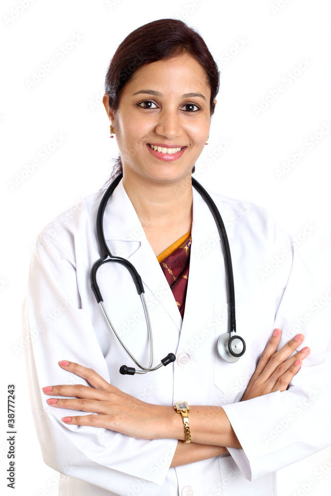 Smiling indian female doctor Smiling indian female doctor