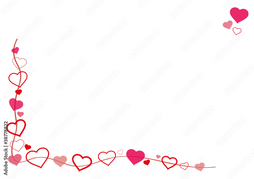 Herzchen Rahmen Liebe Motiv Stock Vector Adobe Stock