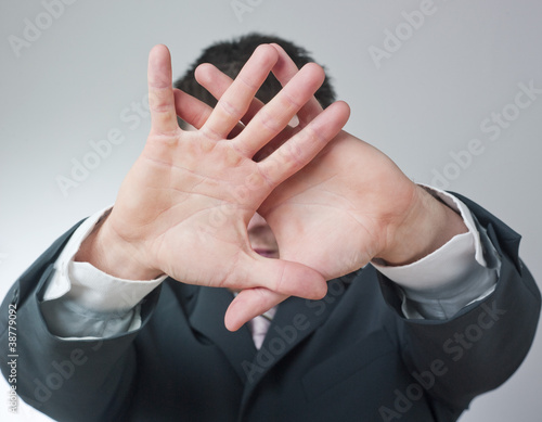 ashamed coward professional man