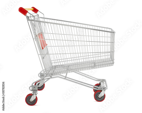 Shopping cart isolated © andersphoto