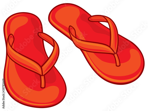 red flip flops