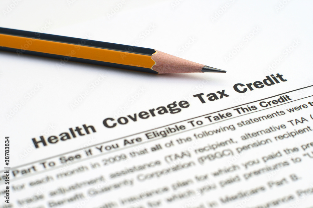 Obraz premium Health coverage tax credit