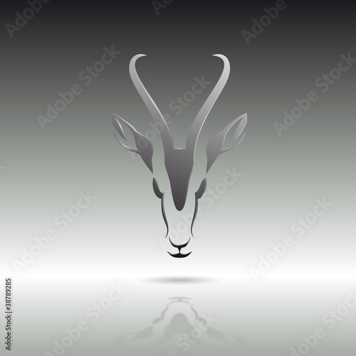 Logo gazelle in Africa # Vector