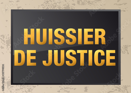 PLAQUE_NOIRE_Huissier de Justice