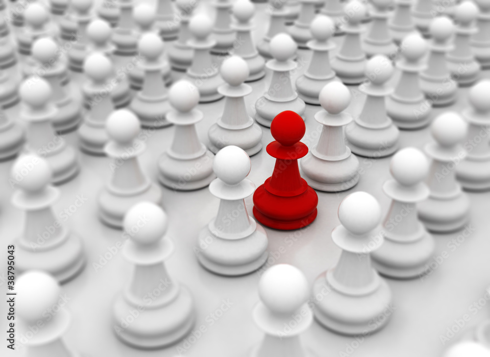 Standing out business concept Standing out business concept