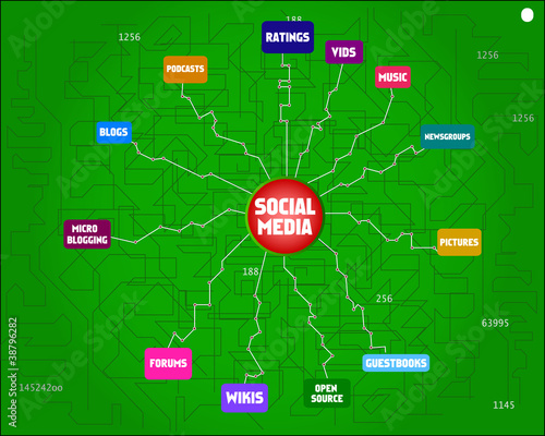 social network concept, vector illustration