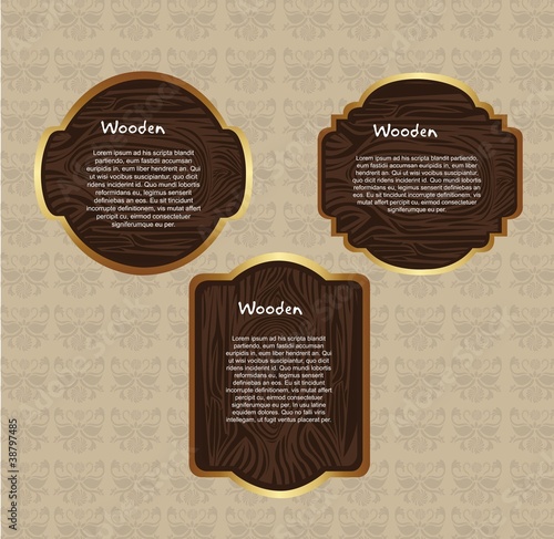 wooden labels