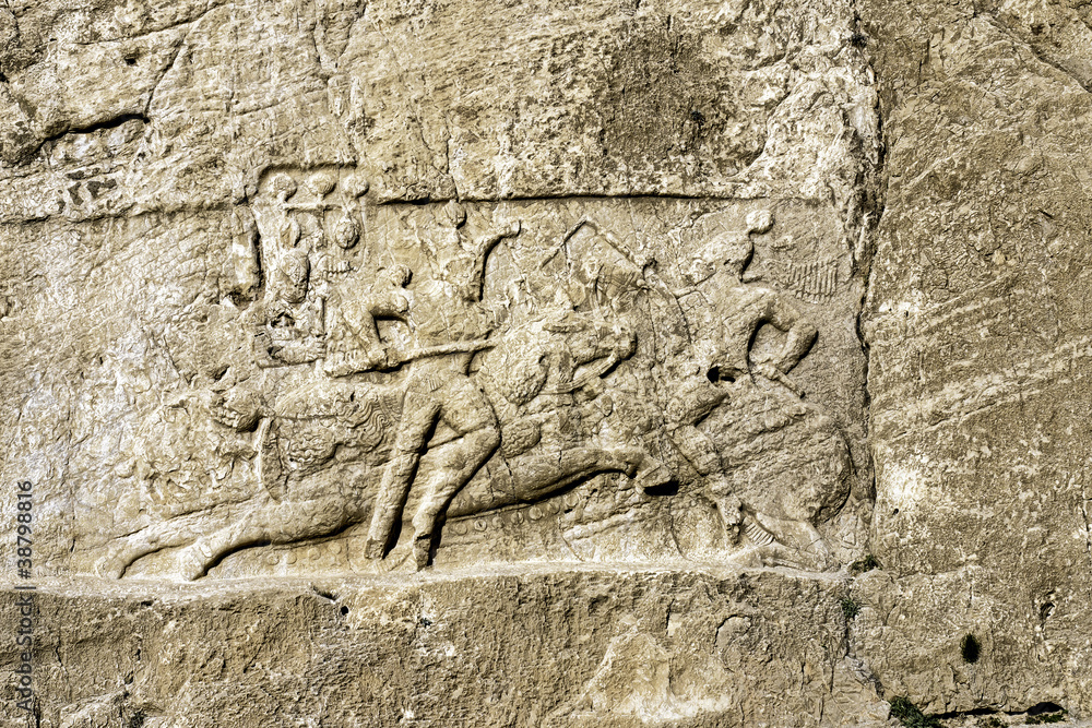 bas-relief of Naqsh-e Rustam in Fars province, Shiraz, Iran