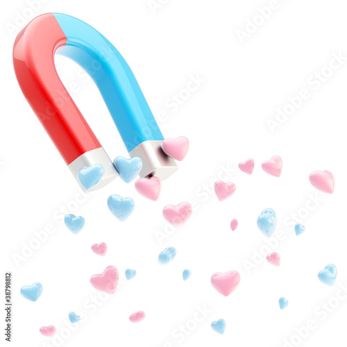Symbolic horseshoe magnet a...