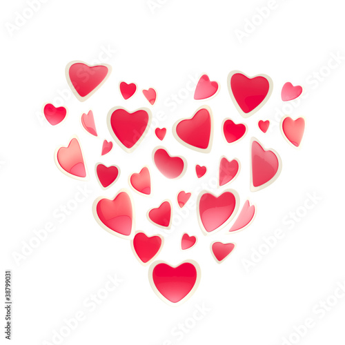 St. Valentine symbol made o...
