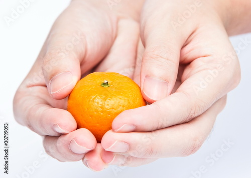 orange on hand