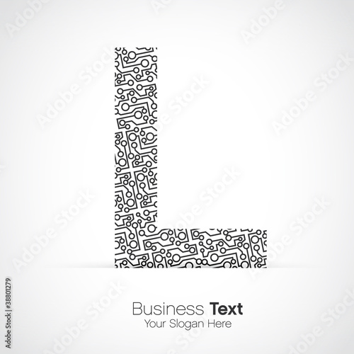 lettre l, circuit informatique