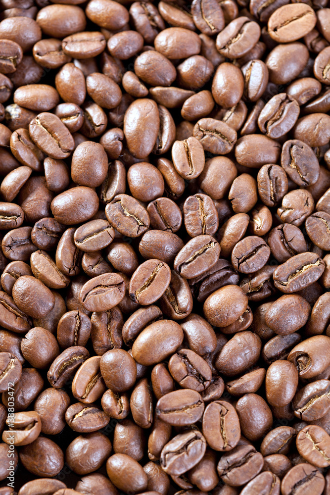 Naklejka premium background from coffee beans