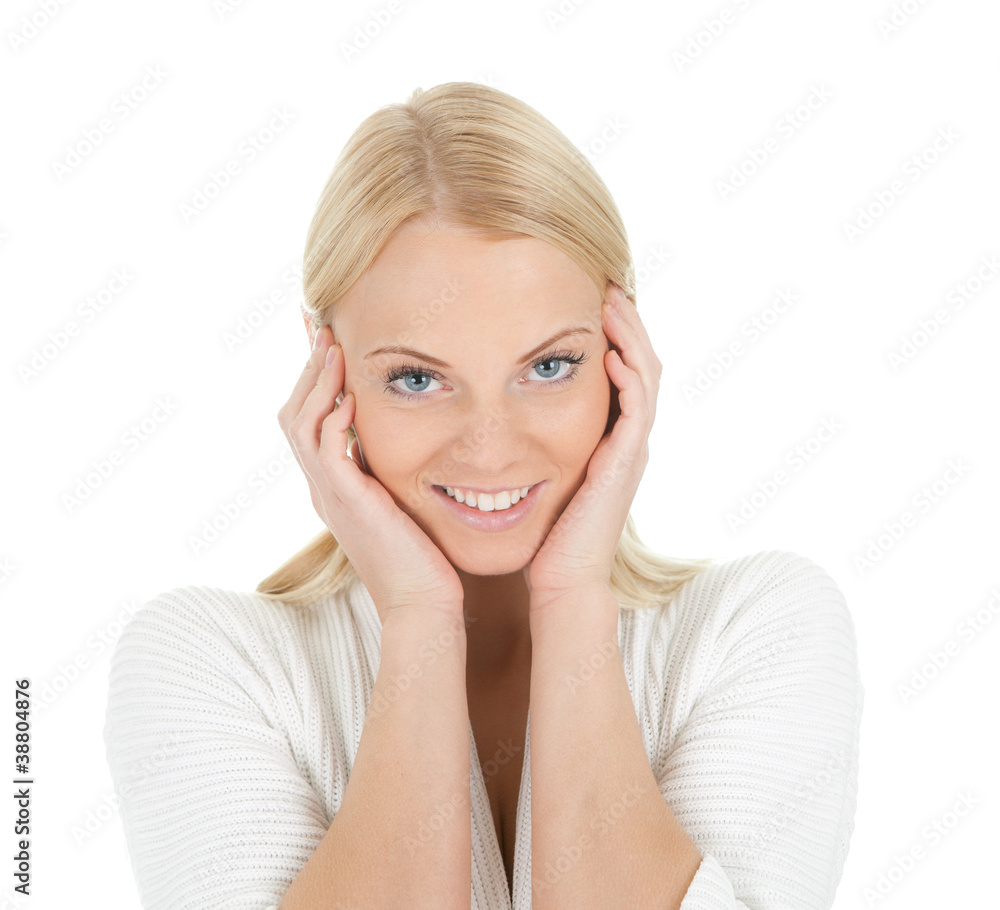 Portrait of beautiful happy young woman Portrait of beautiful happy young woman