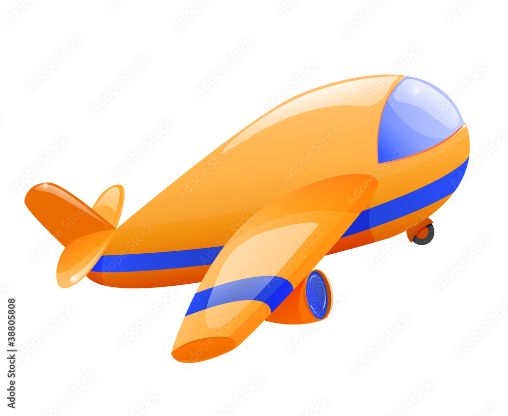 Isolated toy airplane Isolated toy airplane
