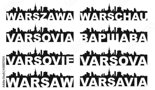 Warsaw skyline #38807434