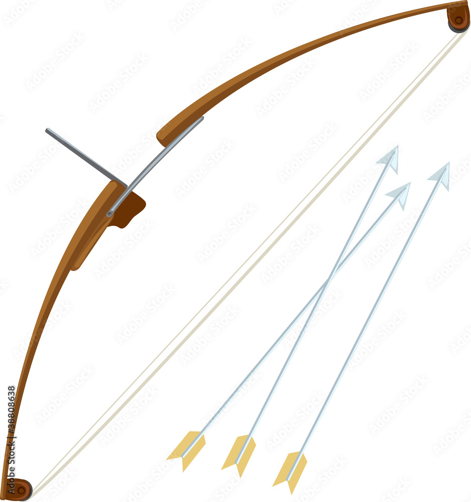 illustration bow and arrow illustration bow and arrow