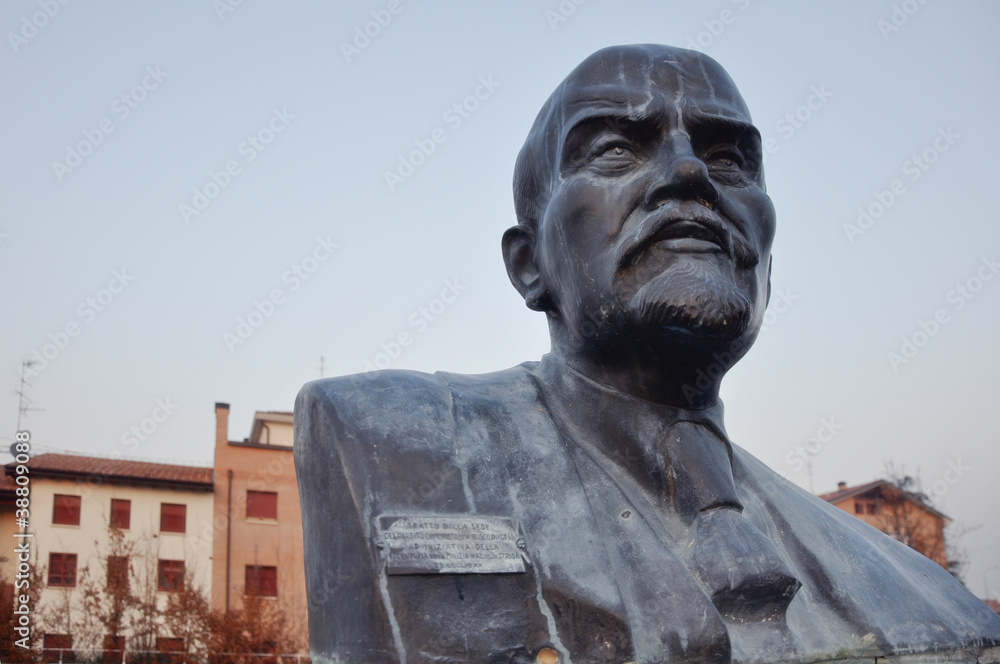 Lenin Statue in Cavriago, Emilia-Romagna, Italy