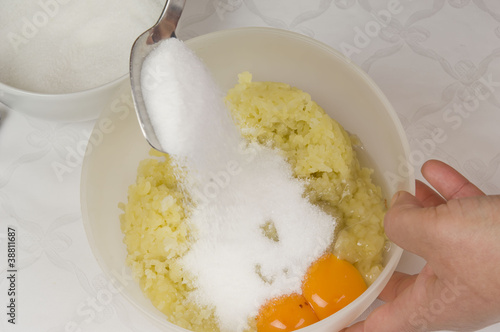 Obraz na płótnie torta di riso - preparazione