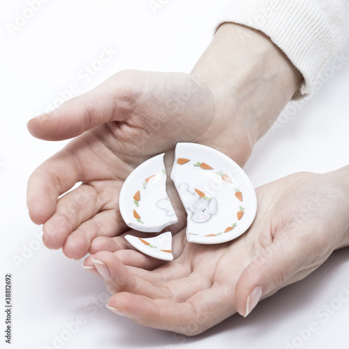 broken plate