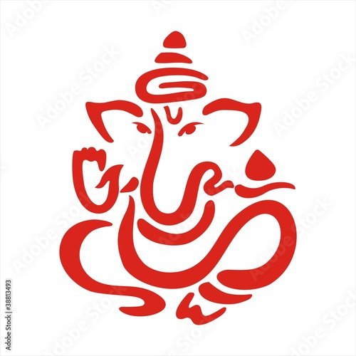 Ganesha, Diwali greetings card, royal Rajasthan, India