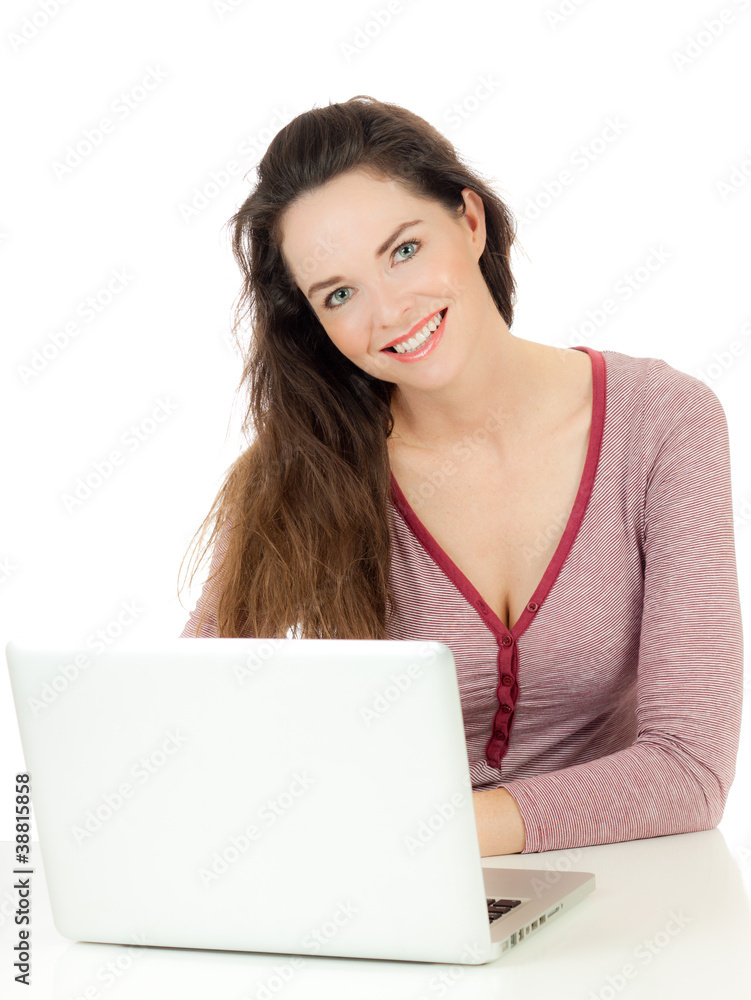 Attractive woman using a laptop Attractive woman using a laptop