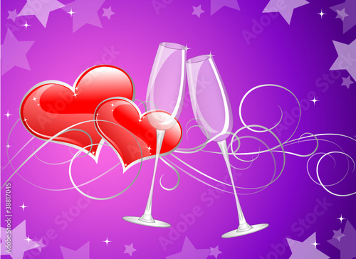 herz glas und sterne